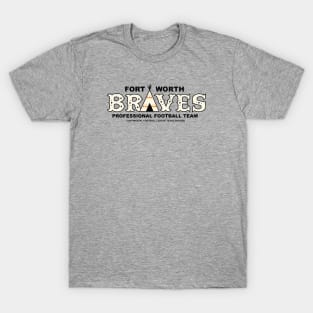 Defunct Fort Worth Braves Football 1969 T-Shirt